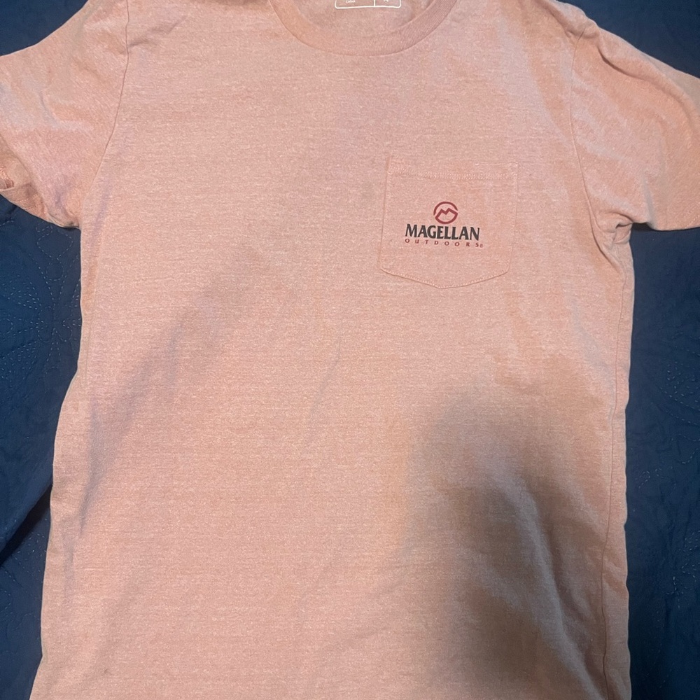 Magellan Outdoors Men's Light Brown Pocket Tee